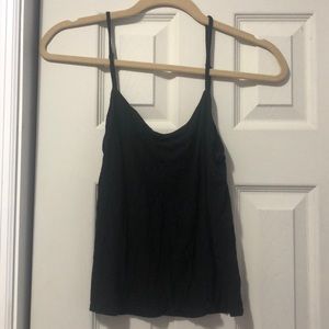 Plain black tank